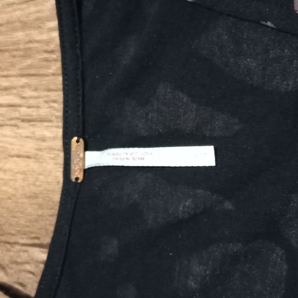 Free People Black and Gray Fringe Animal Print Women's Tunic/Swimsuit Cover - Picture 3 of 6